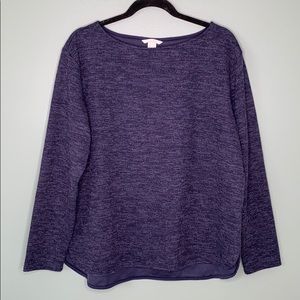 H&M Navy Long Sleeve Relax Fit Shirt